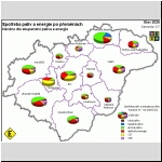 Spoteba energie po pemnch, lenno dle druhu paliva a energie - Varianta V3